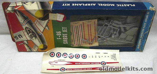 Lindberg 1/48 North American F-86 Sabre Jet with RCAF Golden Hawk Decals, R505-98 plastic model kit